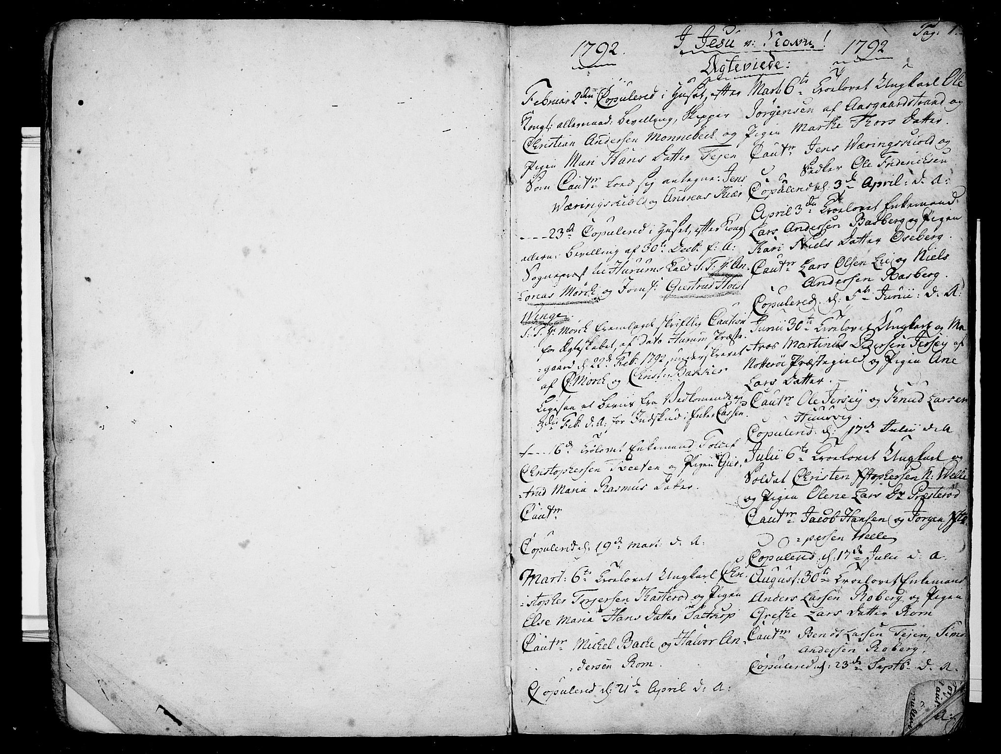 Parish Registry Sako Sem Kirkeboker F Fb L0003 Parish Register Official No Ii 3 1792 1814 P 1 Scanned Archives The National Archives Of Norway